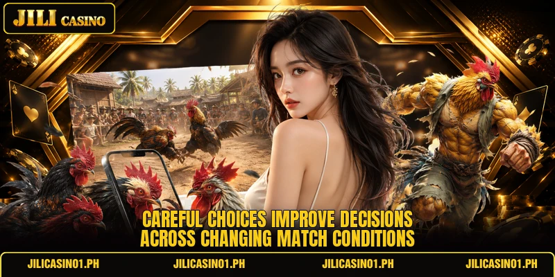Careful choices improve decisions across changing match conditions Careful choices improve decisions across changing match conditions