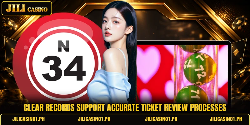 Clear records support accurate ticket review processes Clear records support accurate ticket review processes