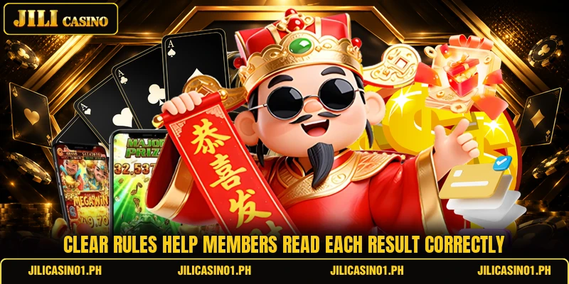 Clear rules help members read each result correctly