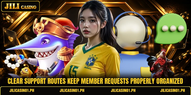 Clear support routes keep member requests properly organized