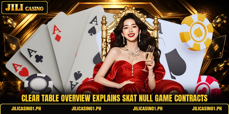 Clear table overview explains skat null game contracts