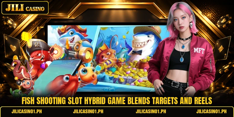 Fish shooting slot hybrid game blends targets and reels