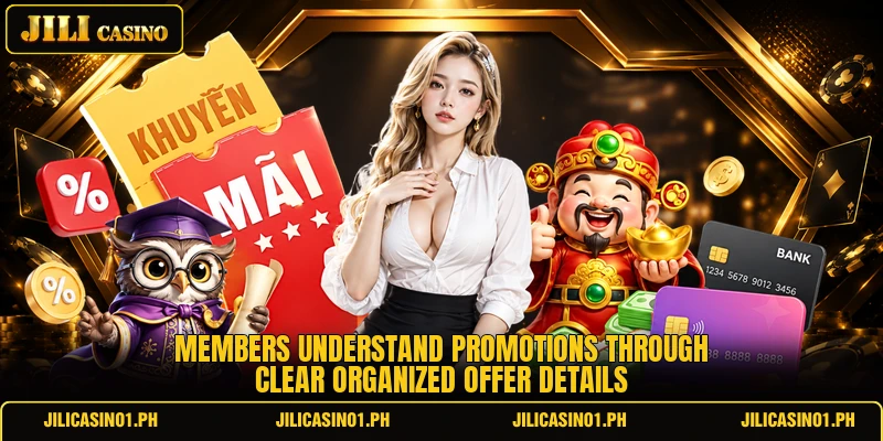 Members understand promotions through clear organized offer details Members understand promotions through clear organized offer details