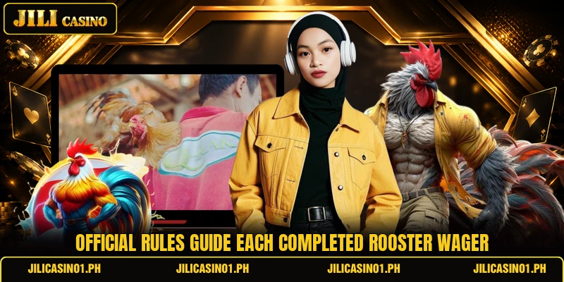 Official rules guide each completed rooster wager