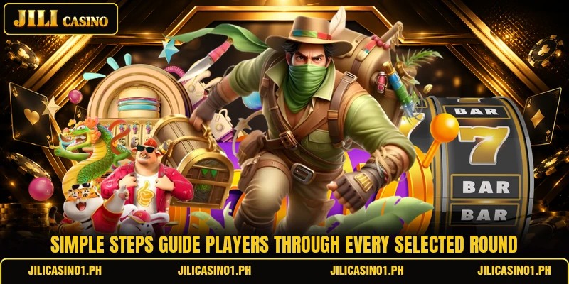Simple steps guide players through every selected round